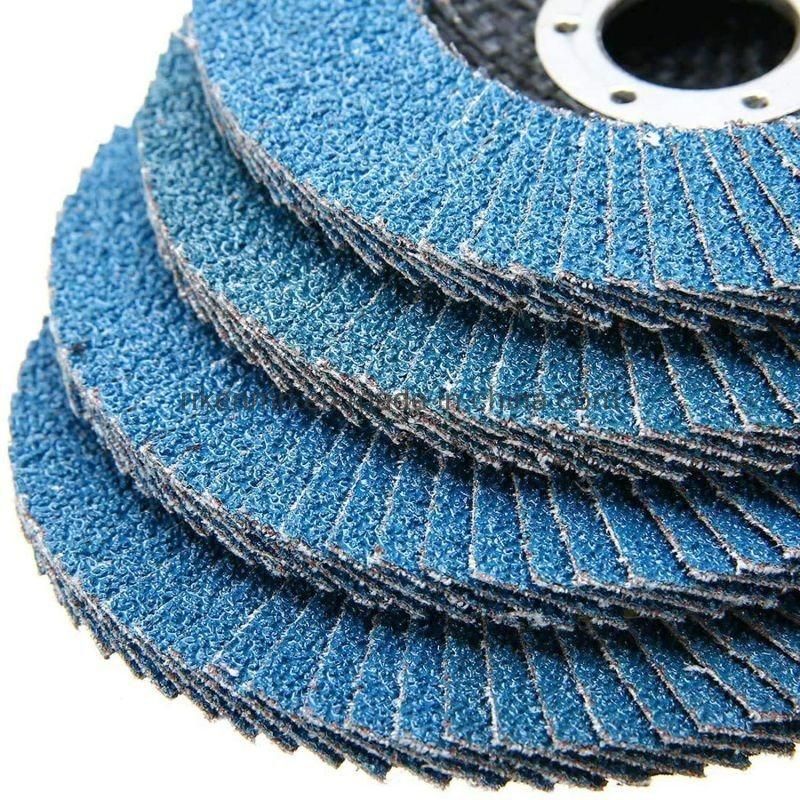 125X22mm 5X7/8inch Grit 180 Diamond Flap Disc High Density Calcined for Metal Grinding Flap Wheel Flap Disc