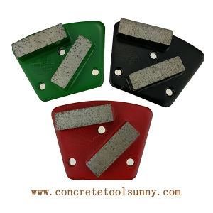 Diamond Trapezoid Grinding Plates Pad Shoe for Concrete Terrazzo