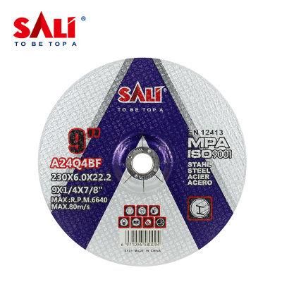 Sali 9&quot; 230X6X22.2 T27 Grinding Disc Wheel for Metal Inox with MPa Certificate