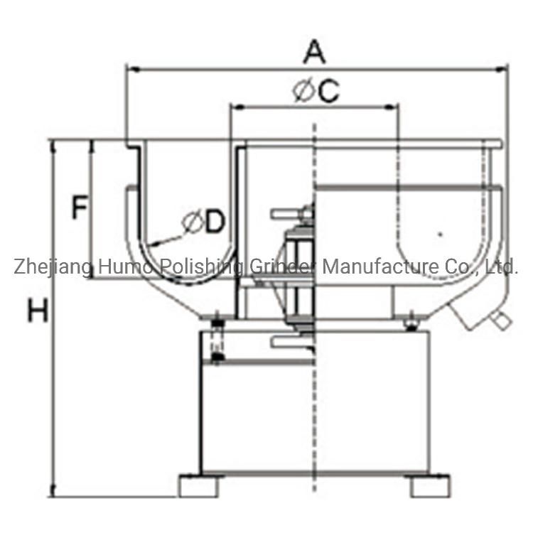 Big Volume Vibratory Bowl for Deburring