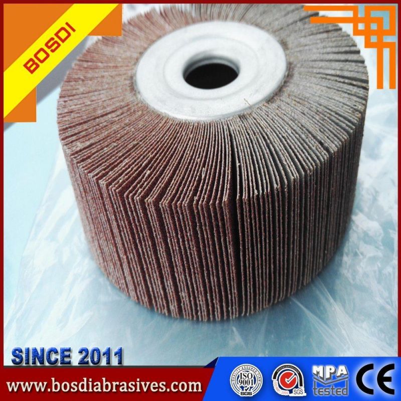 14"X2"X2" Unmounted Flap Wheel Grinding Magnesium and Titanium Alloy and Stainless Steel, Abrasive Flap Wheel Without Shank