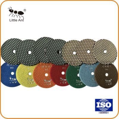 4&quot; 100mm Latest Patent Diamond Super Dry Resin Flexible Polishing Pad