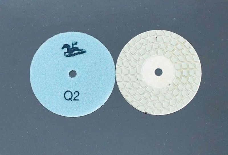 Qifeng Top Power Tool 4 Steps Diamond Dry Polishing Pad for Granite&Marble