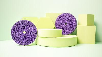 Purple Non-Woven Strip Pad with Center Hole