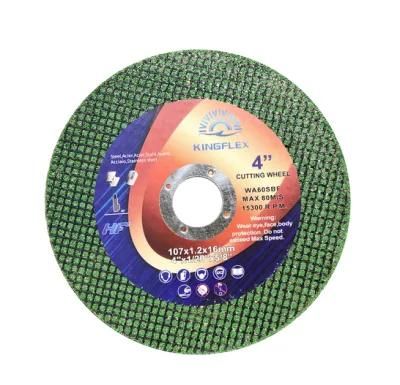 Green Color Cut off Wheel 105X1X16mm Cutting Wheel