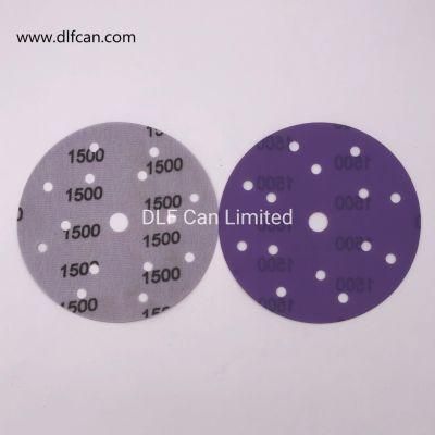 High Quality 6 Inch Purple Sanding Disc P1500
