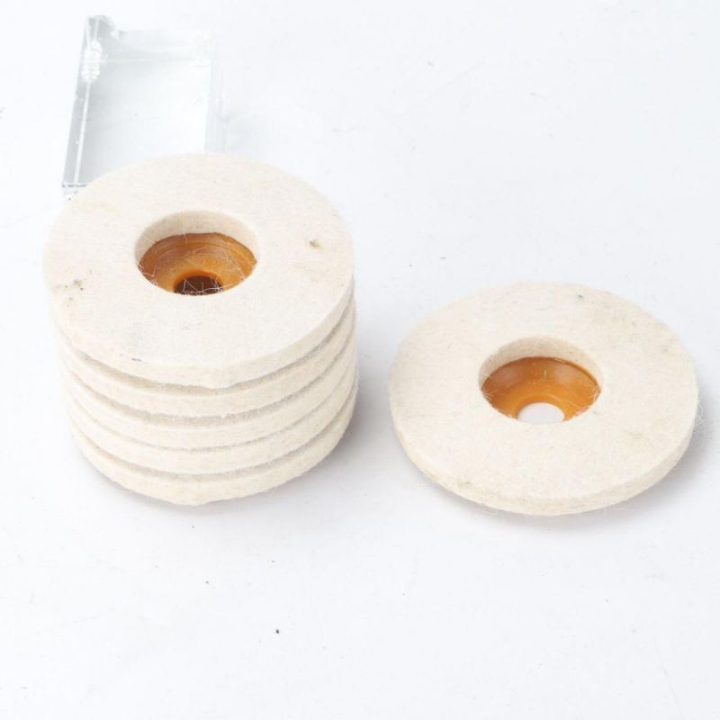 100% Wool Felt Polishing Wheel for Glass