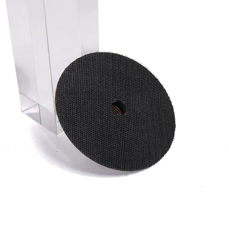 Diameter 4" Rubber Backer Pad for Diamond Flexible Polishing Pads Vel-Cro Backer