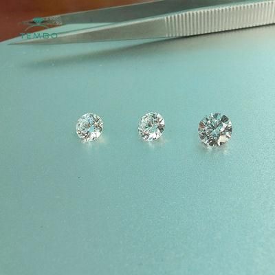 Brilliant Shinny Round Shape Size 1.5 mm Hpht Loose Stone Lab Grown Diamond