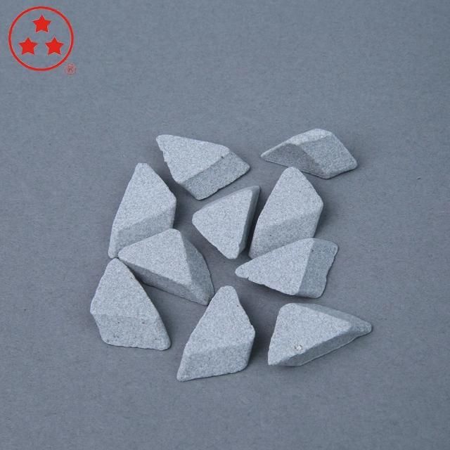 Huzhou Xingxing Abrisive Stone Tumbling Media Mass Finishing Stone Aluminum Oxide Meida Ceramic Media