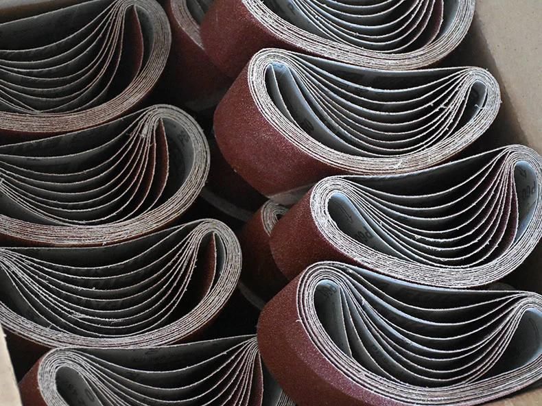 China Abrasive Aluminum Oxide Sanding Belt for Metal /Wood Furniture Lap Joint Sand Paper Abrasive Belts