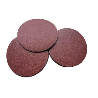 Custom Size Velcro Red Surface Sandpaper/Sand Paper Disc