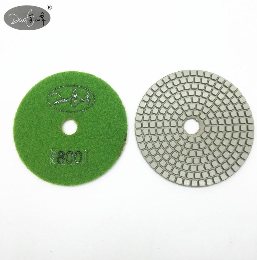 Daofeng 4inch 100mm Diamond Polishing Pads for Granite Marble Quartz