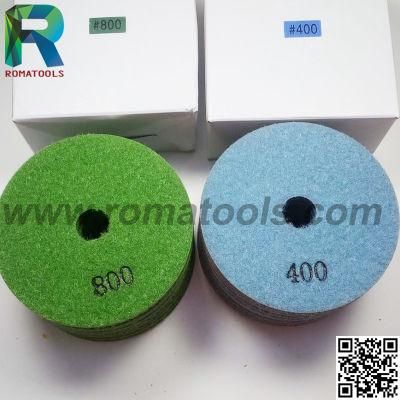 4 Inch Diamond Polishing Pads Set Granite Marble Stone Polishing Tools Wet