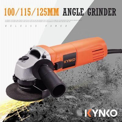 Kynko 115/125mm 750W Siding Switch Power Tools Angle Grinder for Convenient Operation