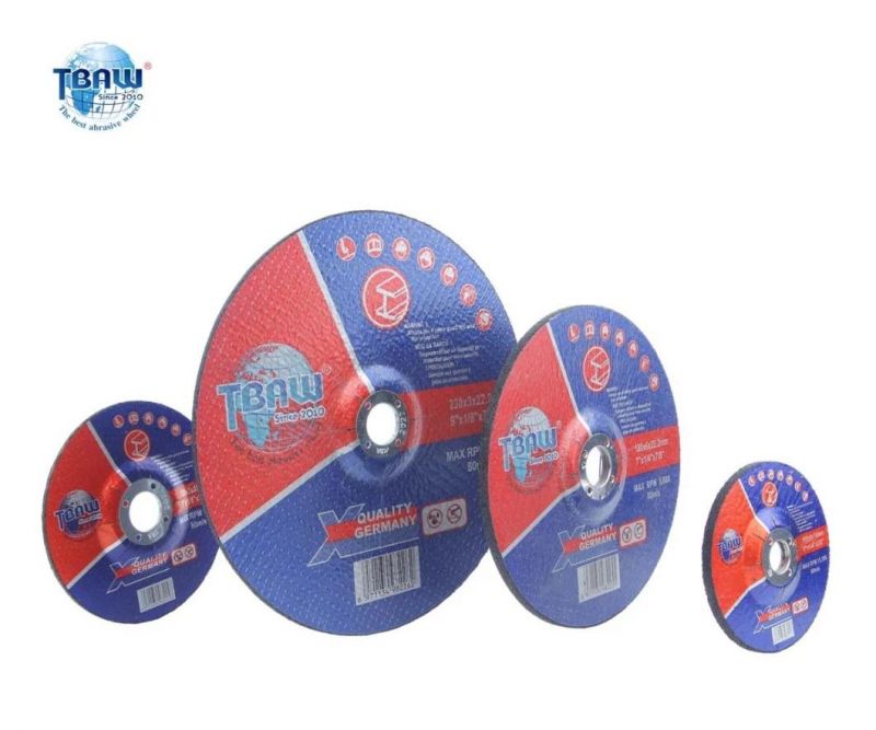 4/4.5/5/6/7/9inch Thickness 1/8inch T42 Depressed Center Abrasive Flexible Cut off Polishing Disc Cutting and Grinding Wheel