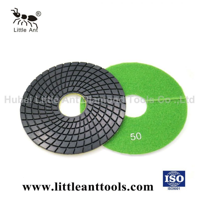 7" Resin Color Wet Diamond Polishing Pad for Light Granite, Marble with Sharp, Long Lifespan