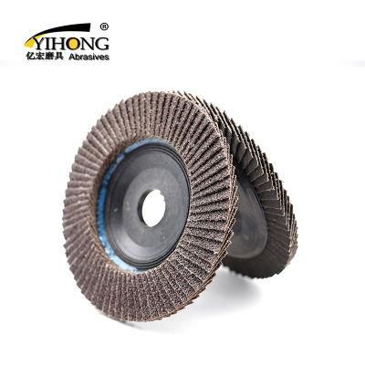 5&quot; 80# High-Heated Alumina Flap Disc with No Damage to The Workpiece as Abrasive Tooling for Angle Grinder Polishing