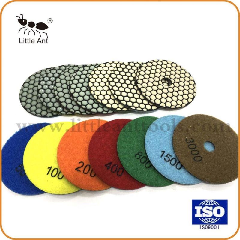 4 Inch Diamond Dry Polishing Pads for Marble