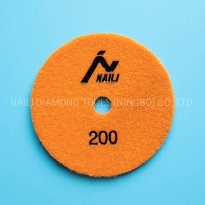 5 Inch 7 Steps Diamond Wet Polishing Pad for Stones