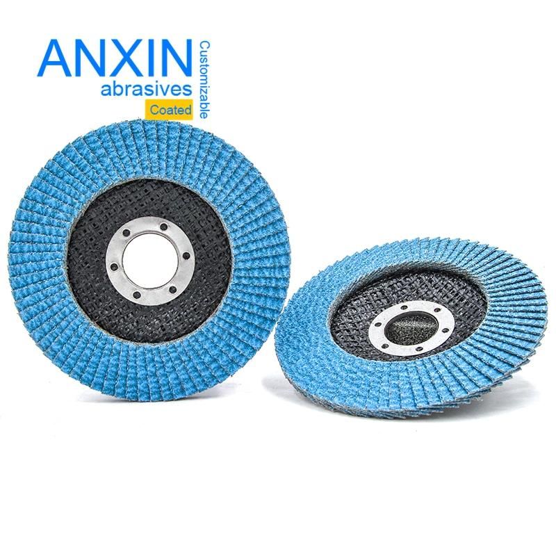 Ceramic Cloth Flap Disc with Blue Color