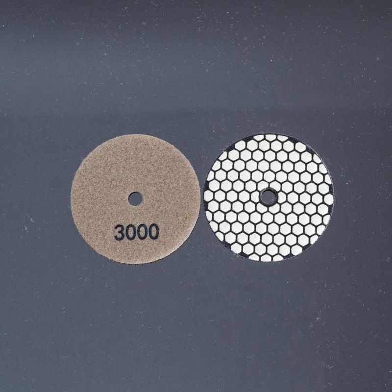 Qifeng Manufacturer Power Tool Factory Direct Sale 4 Inch Diamond Resin Dry Polishing Pad for Granite&Marble