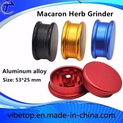 2018 Newest Macaron Shape Aluminum Tobacco/Weed/Herb Grinder