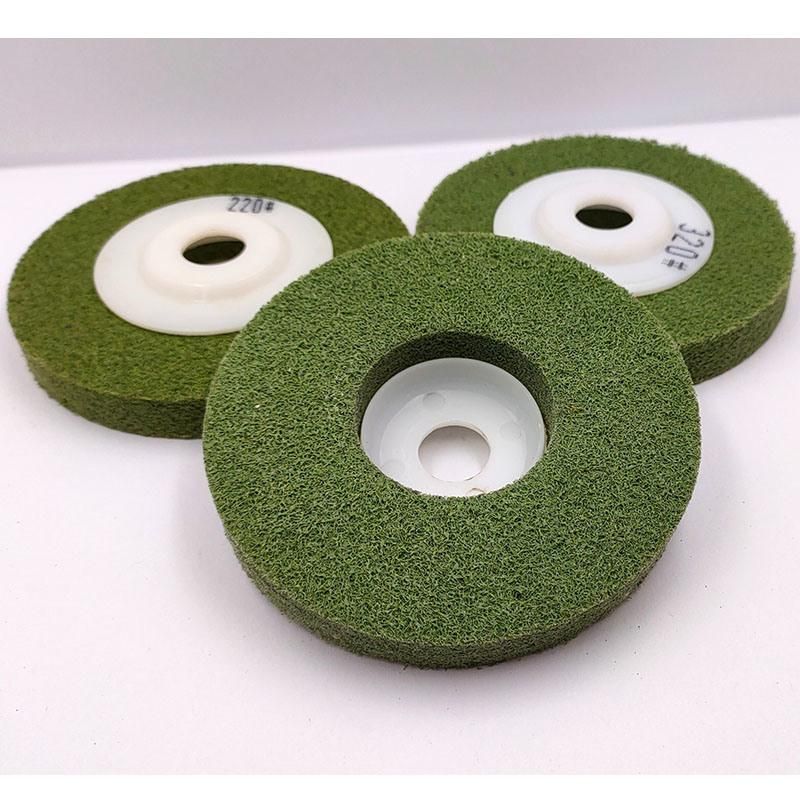 Non-Woven Disc--Green Covering Alloy Wheel