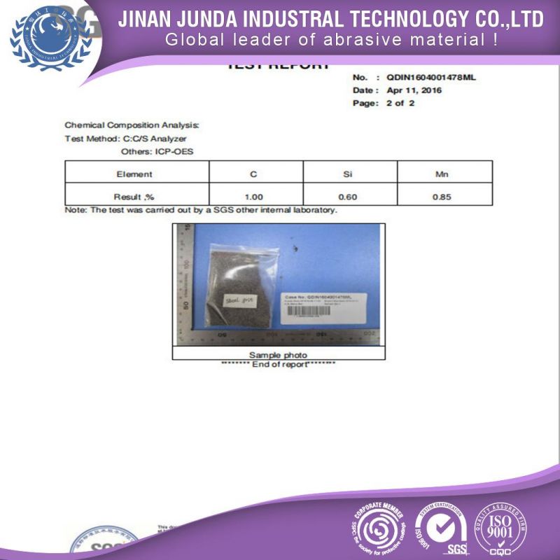 ISO Steel Grit G25 G40 for Shot Blasting and Shot Peening