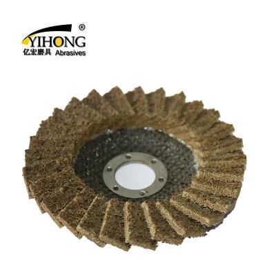 100mm Diameter Non-Woven Flap Disc as Abrasives Tooling for Metal Stainless Steel Polishing