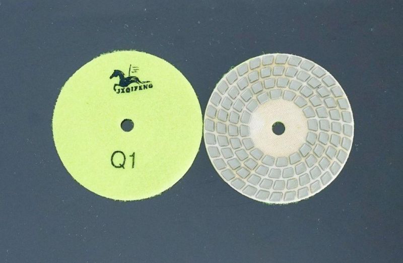 Diamond Four Steps Resin Dry Grinding and Polishing Pads for Marble/ Granite