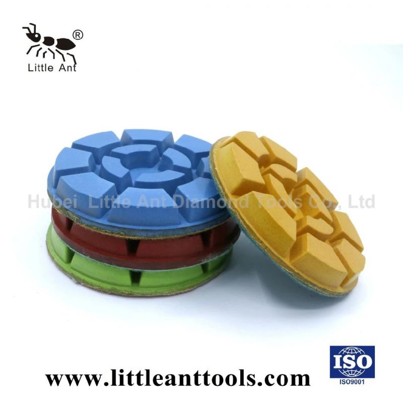 4" Resin Pads Diamond Floor Polishing Pad for Stone, Floor, Concrete