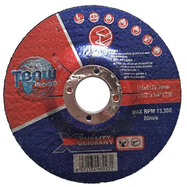 4.5inch Depressed Center Grinding Wheel Abrasive Thick Polishing Disc 115*6*22mm T27