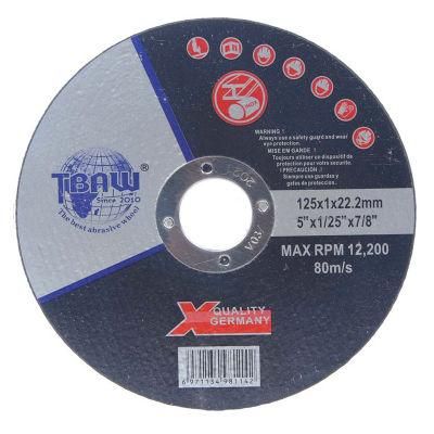 5inch Hardness Abrasive Cut off Metal OEM Supplier Wheel 125*1.0*22mm for Cutting Tooling