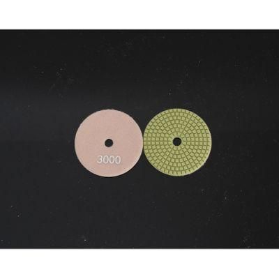 Qifeng Power Tool 4&quot;Stone Granite Marble Wet Flexible Diamond Polishing Pads