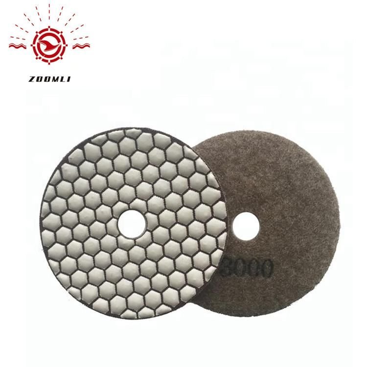 100mm Fast Grinding Abrasive Tool Polishing Pad for Marble