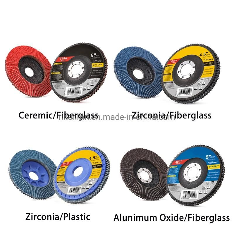 Ceramic Flexible Grinding Flap Disc Wheel for Metal