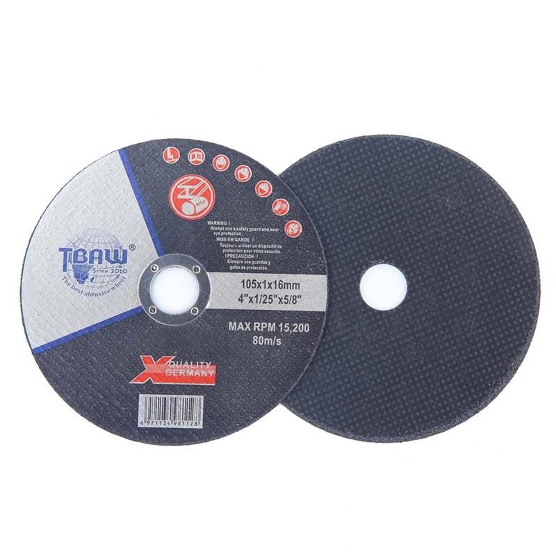 4 Inch Europen Hot Sale Abrasive Super Thin Cutting Disc for Metal Stainless Steel Grinder 105X1.0X16mm