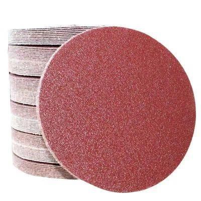 Abrasive Factory 4inch 4.5inch 5inch 6inch 7inch 9inch Red Aluminum Oxide Round Velcro Disc