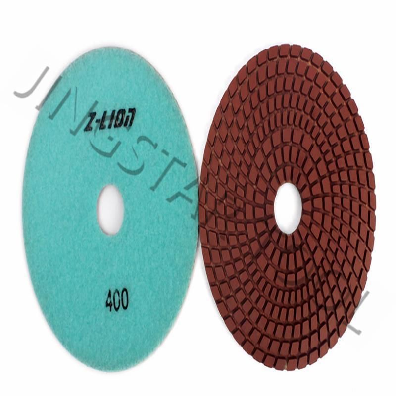 4" 100mm Marble Floor Polishing Pads for Wet Use Flexible Polishing Pad