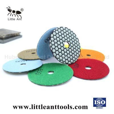 5&quot;/125mm Dry Diamond Resin Polishing Pad Abrasive Tool for Marble &amp; Granite