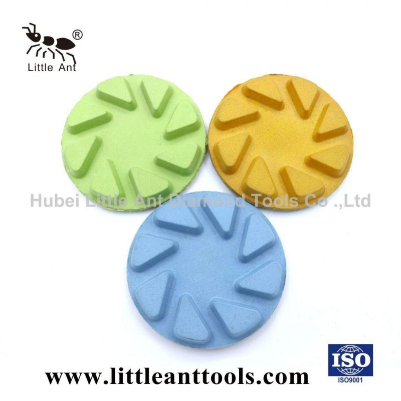 4" Resin Pads Diamond Floor Polishing Pad for Stone, Floor, Concrete