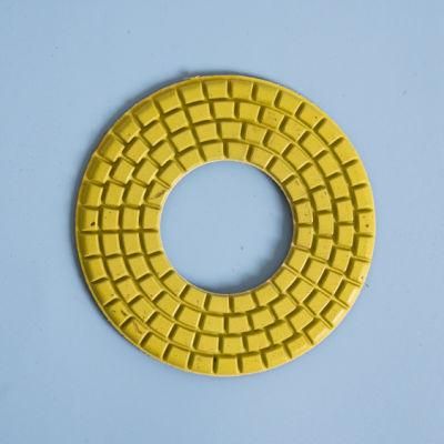 Qifeng Manufacturer Power Tools Diamond 5&quot; Wet Polishing Pad with Big Hole for Stones Granite Marble