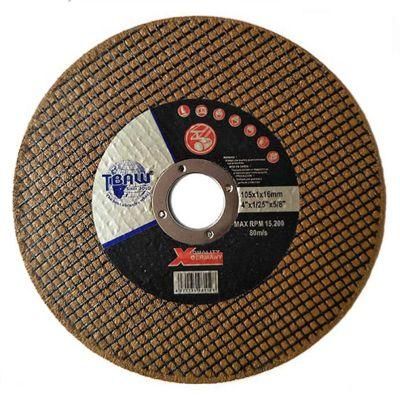 4 Inchs 4.5 Inchs Chinese Factory Easy Cut off Flat Center Reinforced Resin Bond Abrasive Cutting Wheels Disco De Corte