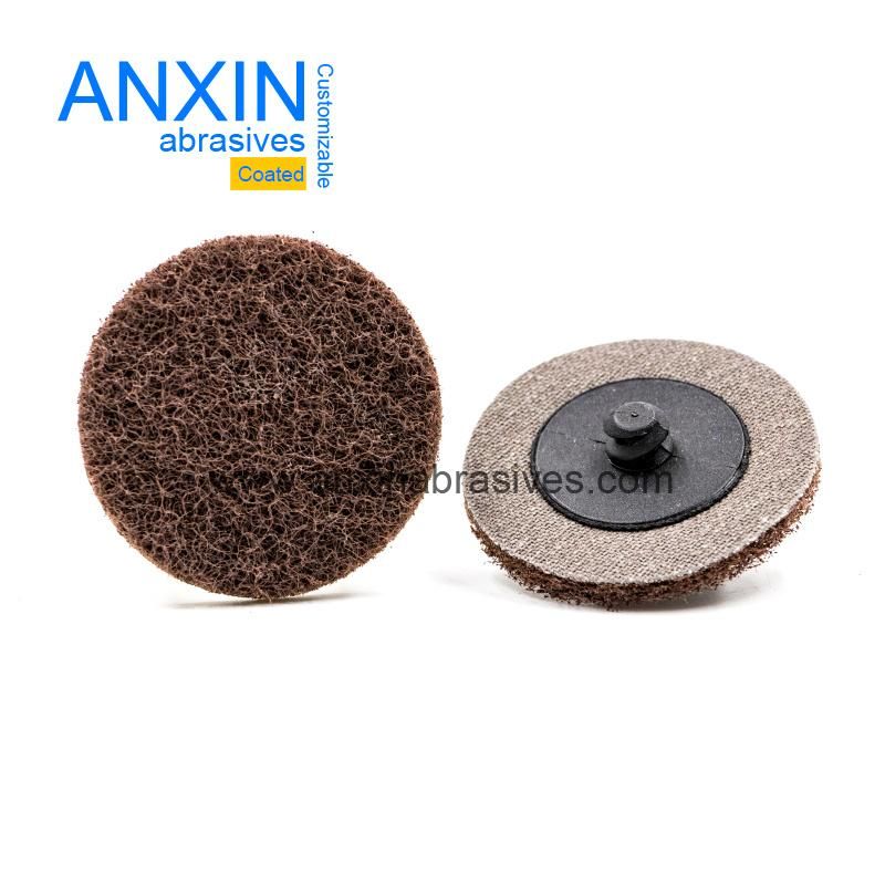 Quick Change Non-Woven Disc with Brown Cloth Backing