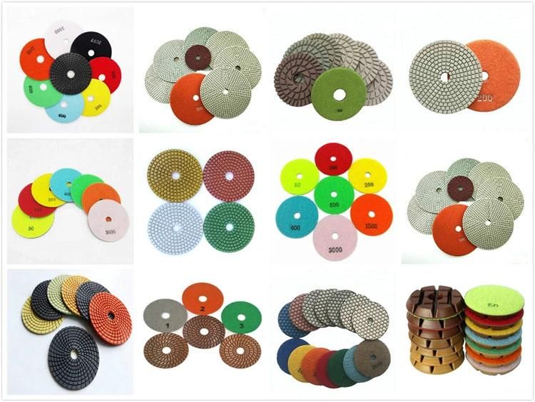 5 Step Diamond Stone Polishing Tools Diamond Flexible Dry Polishing Disc Dry Polishing Pad for Granite Marble Tiles