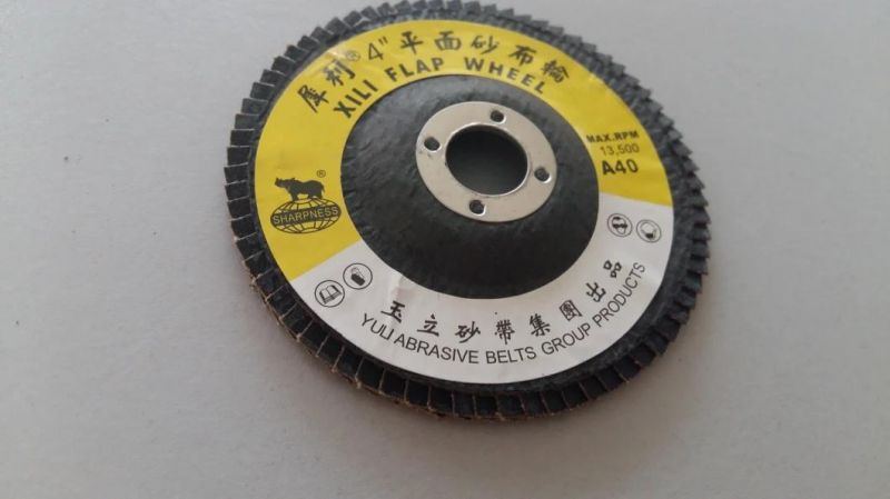 4"X5/8" 100mmx16mm T27 & T29 Aluminium Oxide (ALOX) Flap Discs for Metal