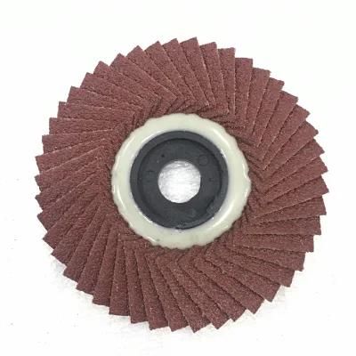 High Quality Premium Wear-Resisting 100mm Aluminium Oxide Radial Flap Disc for Grinding Stainless Steel and Metal
