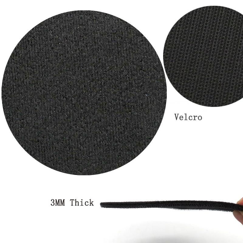 5inch 125mm Hook and Loop 6-Hole Black Protection Disc for Sanding Polishing Power Tools Accessories