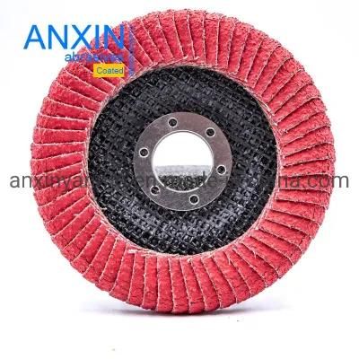 Curved Flap Disc, Vsm Ceramic Cloth for Stainless Steel, High Quality